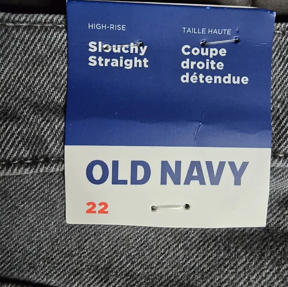 Old Navy Womens Grey Button Fly Jeans Size 22 Nwot - Picture 4 of 9